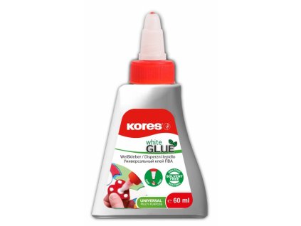 Disperzní bílé PVA lepidlo KORES 60 ml