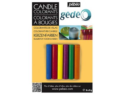 Barvy na svíčky Gédeo - sada 6 odstínů