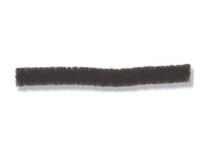 Plyšový drát 10 ks 8 mm 50 cm černý