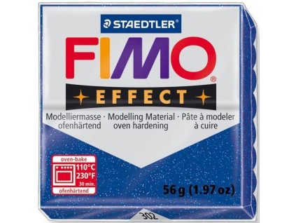FIMO EFFECT polymerová hmota 57g glitrová modrá - 302