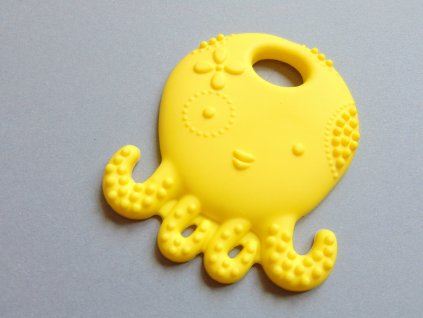 Silikonová chobotnice žlutá