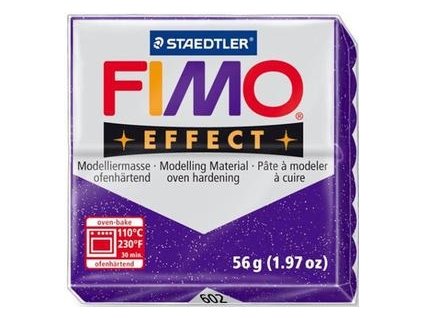 FIMO EFFECT polymerová hmota 57g glitrová fialová - 602