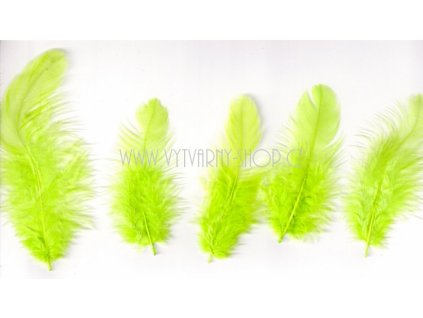 Peříčka 6 - 10 cm 10 g zelená neon