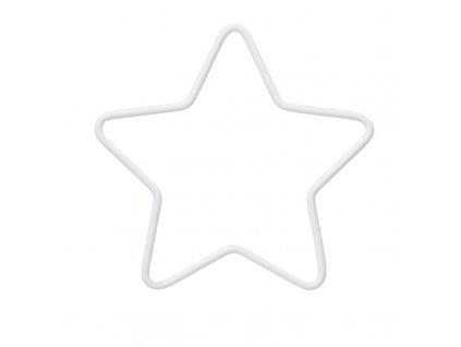 HobbyFun Hvězda 14 cm bílá - drát průměr 3 mm