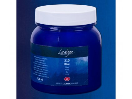 Akrylová barva Ladoga 220ml - modrá 515