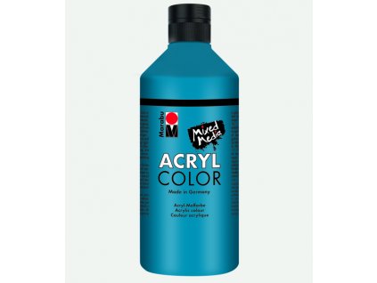 Akrylová barva Marabu Acryl Color 500 ml - modrá cyan 056