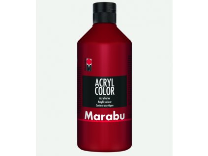 Akrylová barva Marabu Acryl Color 500 ml - ruby red 038