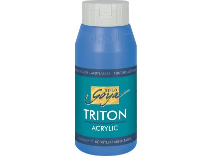 Akrylová barva SOLO GOYA Triton 750 ml modrá primární