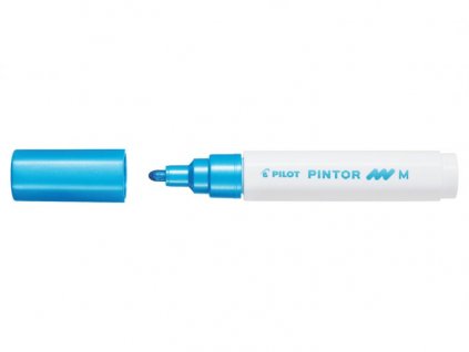 Akrylový popisovač Pilot PINTOR M 1,4 mm - modrý metalický