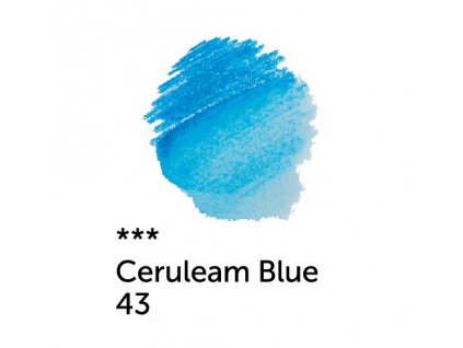 Akvarelová pastelka White Nights - 43 ceruleam blue