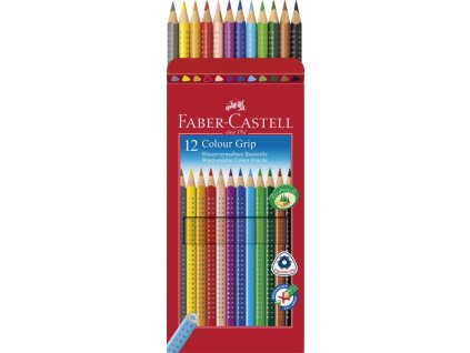 Akvarelové pastelky Faber Castel GRIP 2001 12 barev 112412