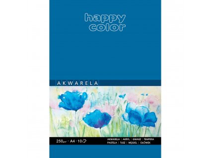Akvarelový papír Blok Happy Color Akwarel A4 250 g 10 listů