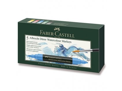 Albrecht Dürer akvarelové popisovače Faber Castell sada 5 ks