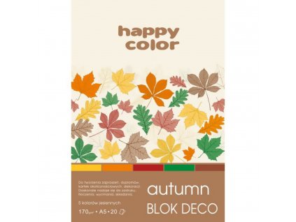 Barevné papíry Blok Happy Color Deco Forest A4 170 g 20 listů