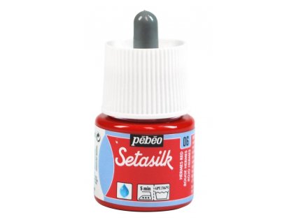 Barva na hedvábí Setasilk 45 ml - červená hermes 06