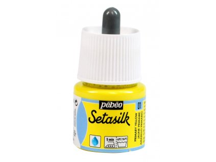 Barva na hedvábí Setasilk 45 ml - žlutá základní 01