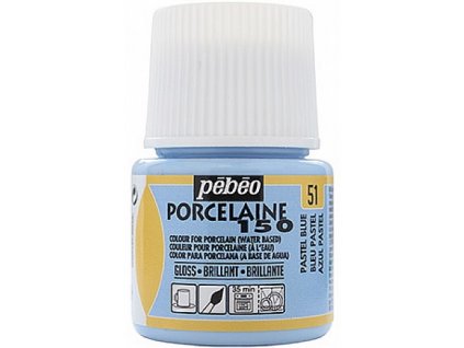 Barva na porcelán a sklo Porcelaine 150 45 ml - modrá pastelová 51