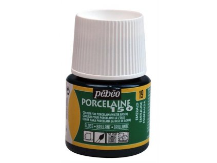 Barva na porcelán a sklo Porcelaine 150 45 ml - zelená smaragdová 19