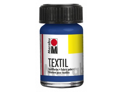 Barva na textil Marabu Textil 15 ml - modrá střední 052