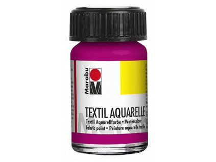 Barva na textil Marabu Textil Aquarelle 15 ml - růžová magenta 014