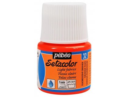 Barva na textil Setacolor Light fabric 45 ml - Fluo oranžová 32