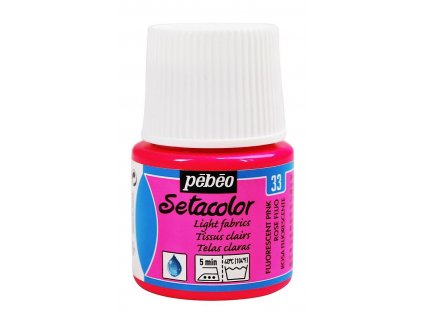 Barva na textil Setacolor Light fabric 45 ml - Fluo růžová 33