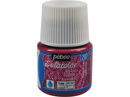Barva na textil Setacolor Light glitter 45 ml - Růžová tourmaline 207