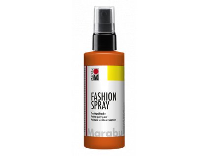 Barva na textil ve spreji Marabu Fashion Spray 100 ml - červeno oranžová 023