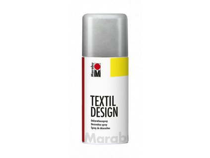 Barva na textil ve spreji Marabu Textil Design spray 150 ml - stříbrná 782