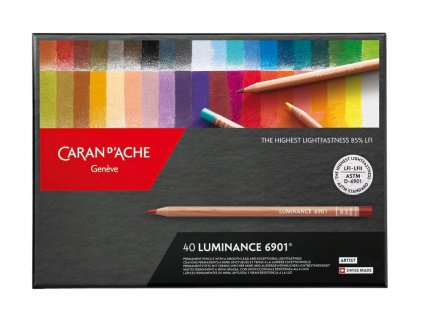 Caran D'ache Luminance 40 barev - umělecké pigmentové pastelky