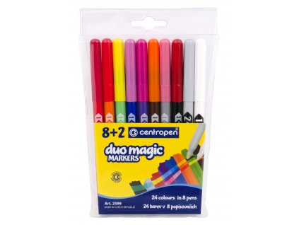 Centropen 2599 Duo Magic MARKERS 8+2