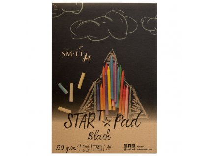 Černý papír Blok Smlt Star Pad Black A4, 120g, 20 listů