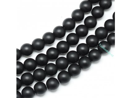 Black stone frosted 8 mm