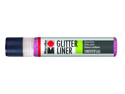 Glitter liner Marabu 25 ml - růžová 533