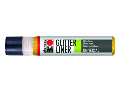 Glitter liner Marabu 25 ml - žlutá 519