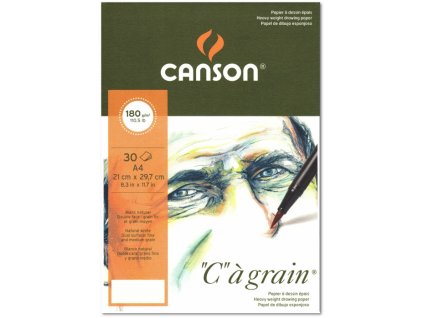 Grafický papír - Canson Cagrain blok lepený A5 180g 30 listů