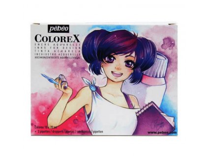 Inkousty COLOREX - sada 10 x 20 ml, 3 pipety