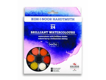 Koh-i-Noor ANILINKY - brilantní vodové barvy 24 barev