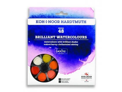 Koh-i-Noor ANILINKY - brilantní vodové barvy 48 barev