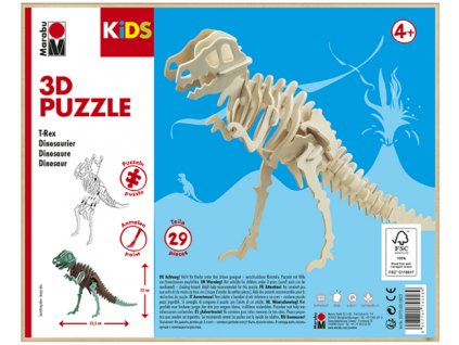 Marabu MARA 3D puzzle dřevěné - dinosaurus