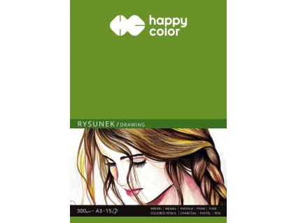 Papír na kresbu Blok Happy Color Rysunek A3 300 g 15 listů