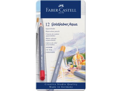 Pastelky Goldfaber Aqua 12 barev plech