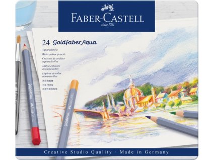 Pastelky Goldfaber Aqua 24 barev plech