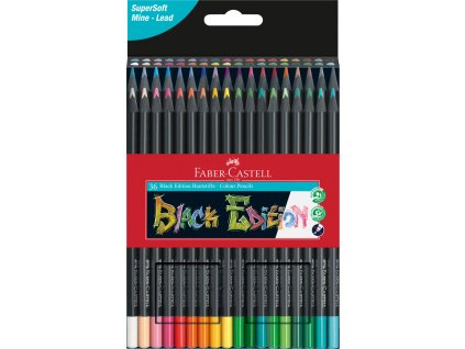 Pastelky trojhranné Faber Castell Black Edition 36 barev