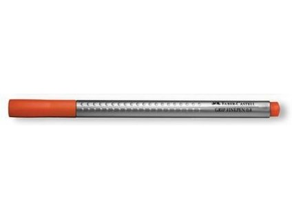 Popisovač Faber Castell Finepen GRIP 0,4 mm - oranžový