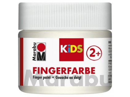 Prstové barvy Marabu Kids 100 ml - bílá