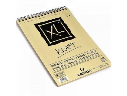 Skicák Canson XL Kraft A4 90g 60 listů