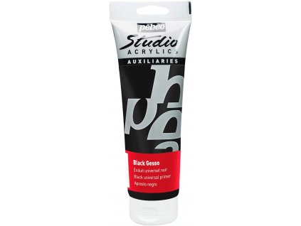 Studio Gesso - univerzální akrylový šeps 250 ml - černý