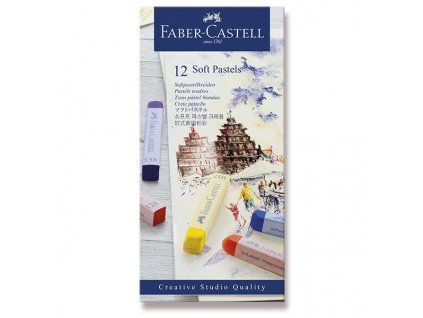 Suché pastely Faber Castell - Soft Pastel 12 ks