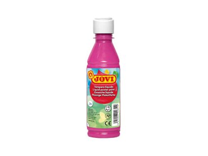 Školní temperová barva 250 ml Jovi - růžová sytě